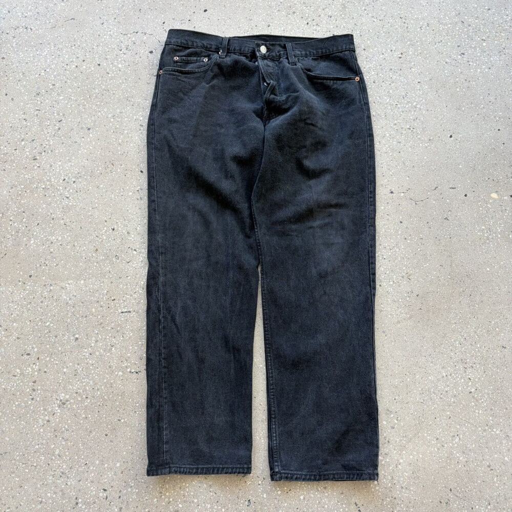 Vintage 90s Levi's 501xx Black Straight Leg Jeans 34x30